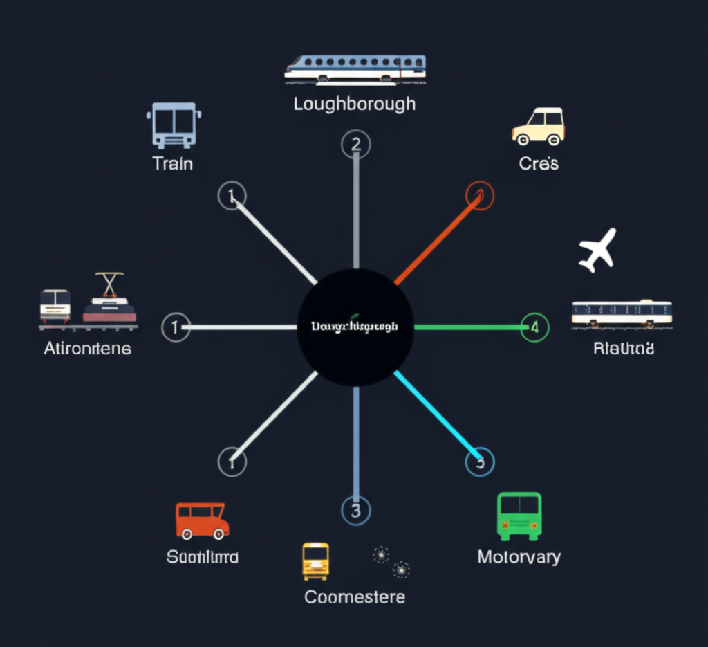 Loughborough transport network for graduate commuters